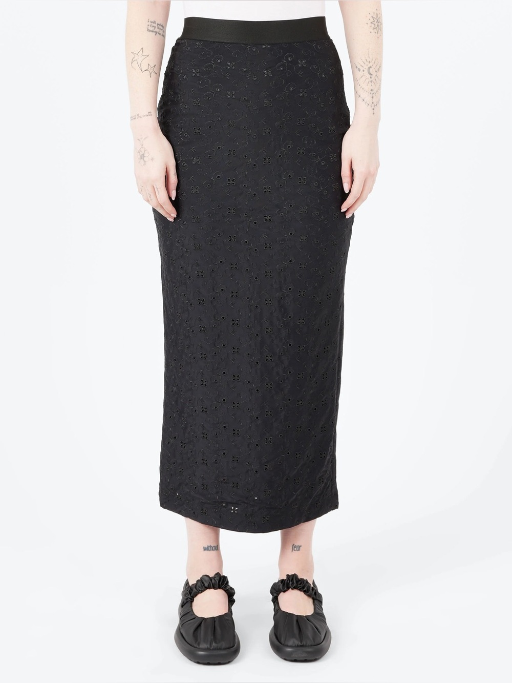 NWOT Rachel Comey Black Eyelet Skirt